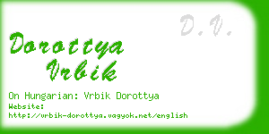 dorottya vrbik business card